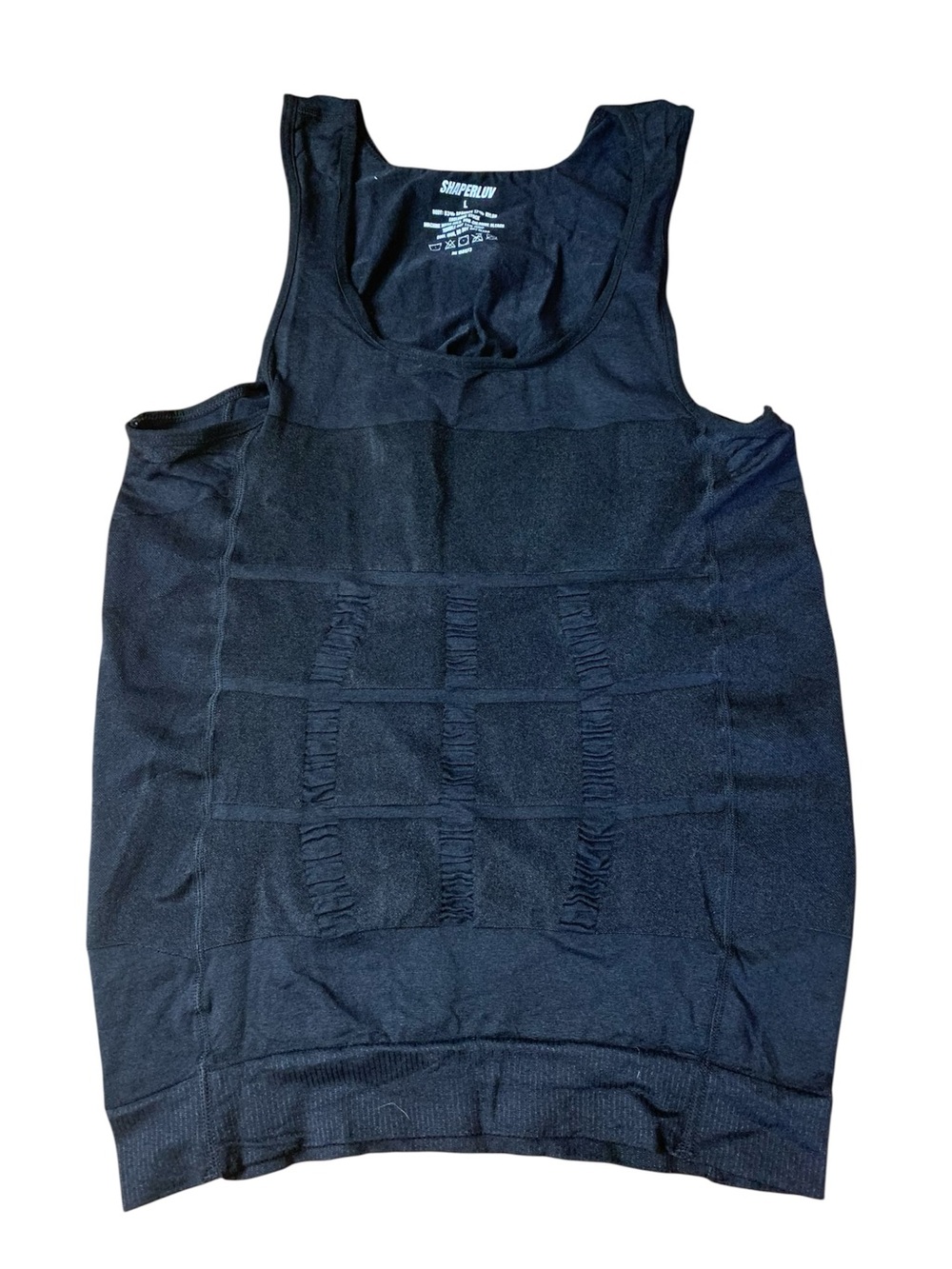 Shaperluv Black Compression Tank Top Shapewear Camisole Size L